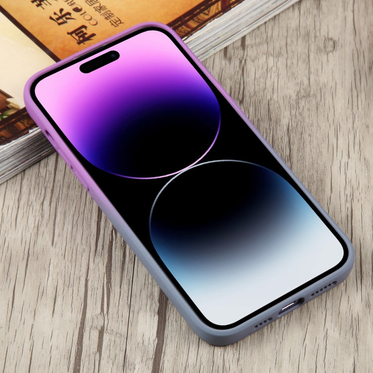 For iPhone 15 Pro Max Liquid TPU Silicone Gradient MagSafe Phone Case(Purple) - iPhone 15 Pro Max Cases by PMC TechLife | Online Shopping South Africa | PMC TechLife