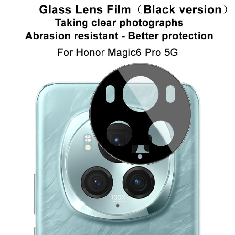 For Honor Magic6 Pro 5G IMAK Rear Camera Lens Glass Film Black Version - free shipping - PMC Jewellery - Order now!
