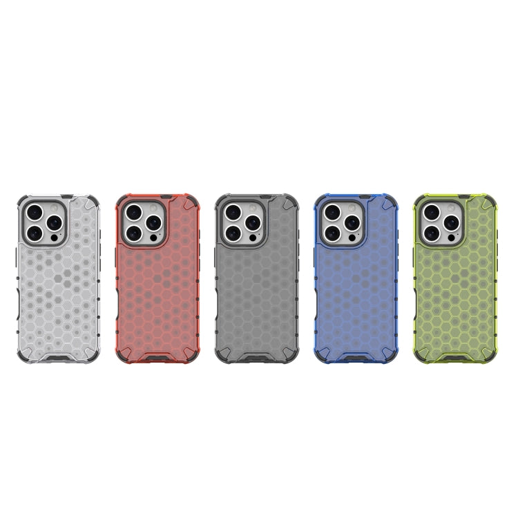 For iPhone 16 Pro Honeycomb Shockproof Phone Case(Black) - free shipping - PMC TechLife - Order now!