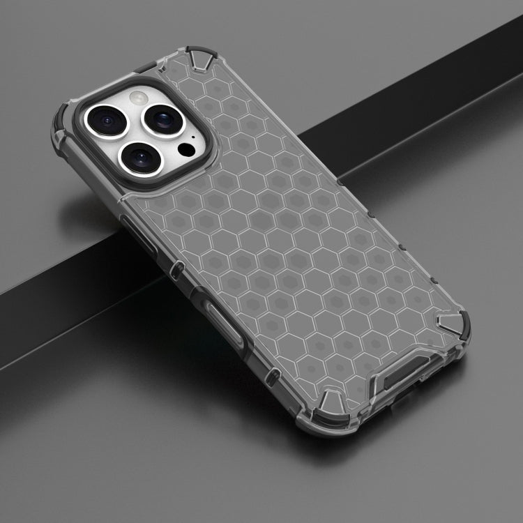 For iPhone 16 Pro Max Honeycomb Shockproof Phone Case(Black) - iPhone 16 Pro Max Cases by PMC TechLife | Online Shopping South Africa | PMC TechLife | Buy Now Pay Later Mobicred