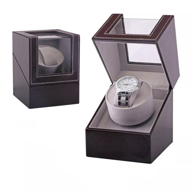 Leather Single Watch Box Electric Motor Watch Shaker Automatic Watch Shaker, US Plug - free shipping - PMC TechLife - Order now!