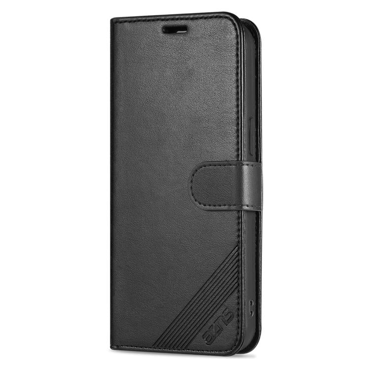 For iPhone 16e AZNS Sheepskin Texture Flip Leather Phone Case(Black) - iPhone 16e Cases by AZNS | Online Shopping South Africa | PMC TechLife | Buy Now Pay Later Mobicred