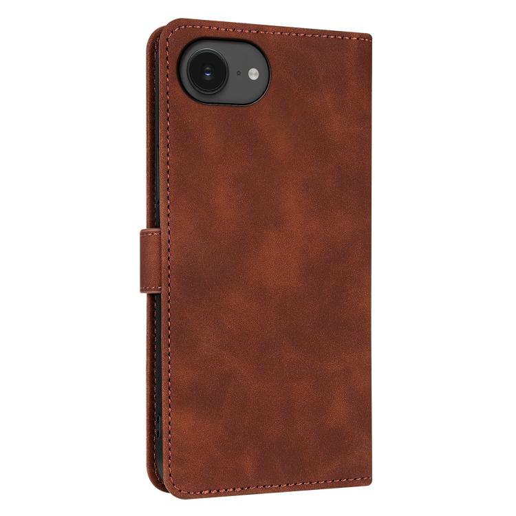 For iPhone 16e AZNS Skin Feel Calf Texture Flip Leather Phone Case(Brown) - free shipping - PMC TechLife - Order now!