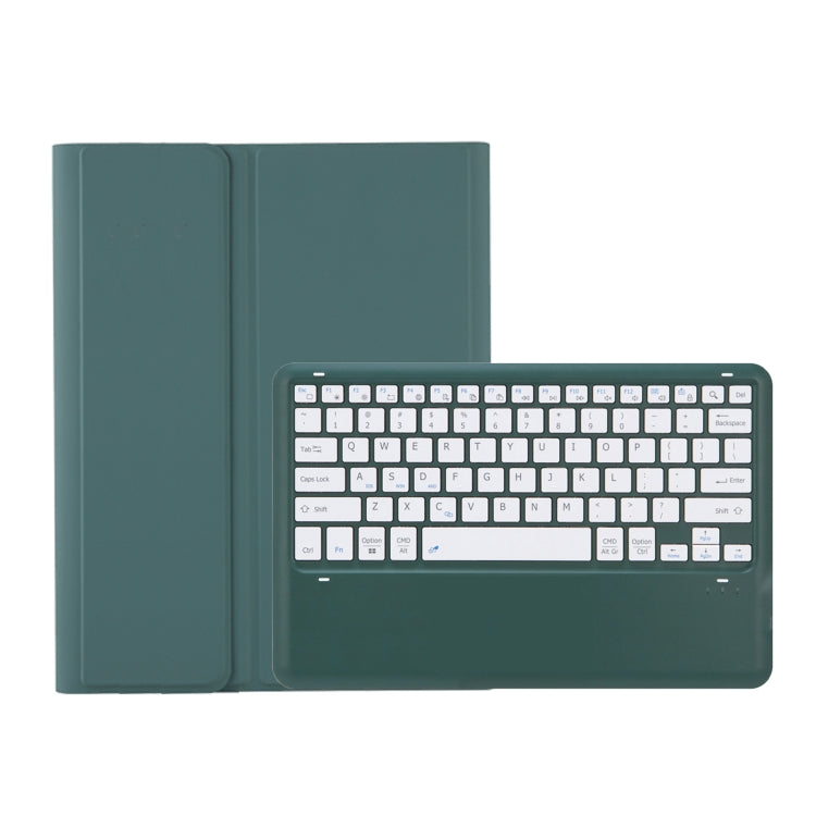 For Samsung Galaxy Tab S9+ A810B Pen Slot Detachable Bluetooth Keyboard Leather Tablet Case(Dark Green) - Samsung Keyboard by PMC TechLife | Online Shopping South Africa | PMC TechLife