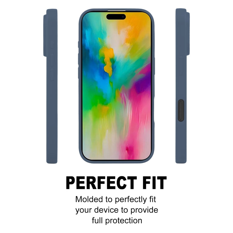 For iPhone 16 Pro Max GOOSPERY SOFT FEELING Liquid TPU Soft Phone Case(Dark Blue) - free shipping - PMC Jewellery - Order now!