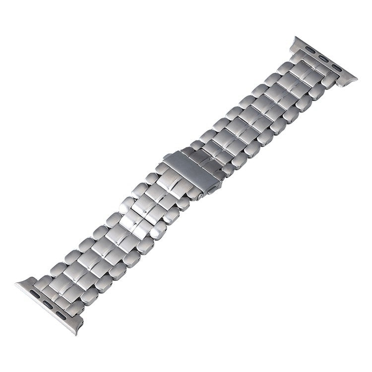 For Apple Watch SE 40mm Five Beads Titanium Steel Watch Band(Silver) - Watch Bands by PMC TechLife | Online Shopping South Africa | PMC TechLife