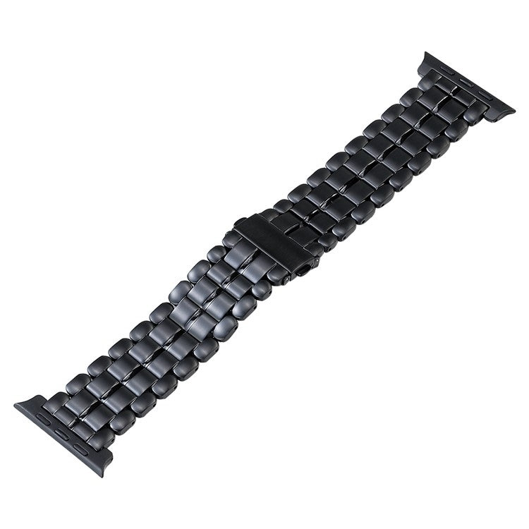 For Apple Watch Series 6 44mm Five Beads Titanium Steel Watch Band(Black) - Watch Bands by PMC TechLife | Online Shopping South Africa | PMC TechLife