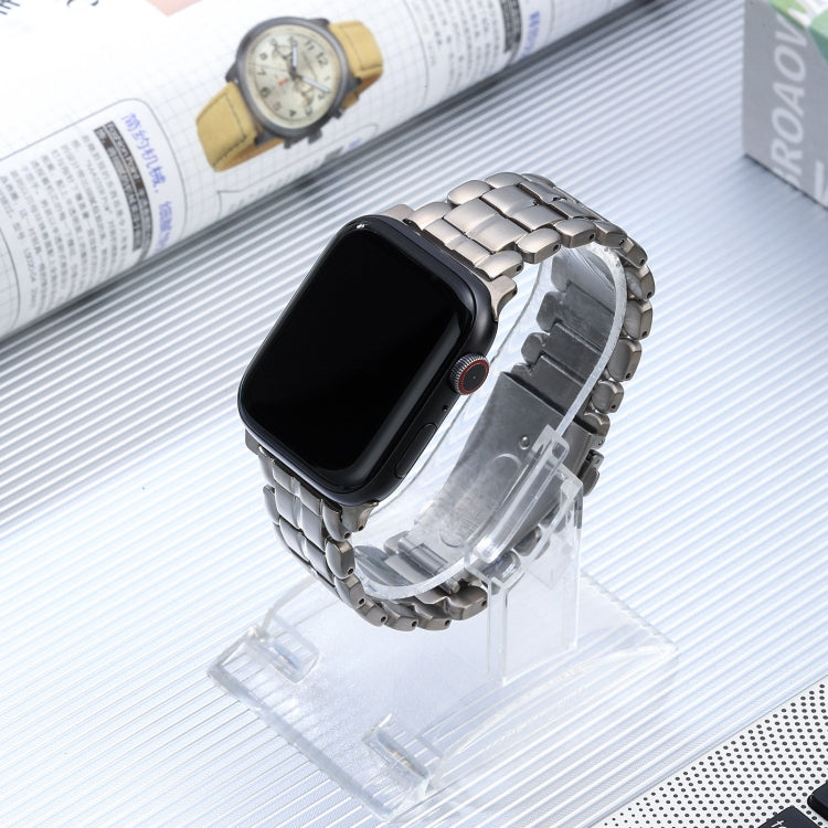 For Apple Watch Series 5 40mm Five Beads Titanium Steel Watch Band(Silver) - Watch Bands by PMC TechLife | Online Shopping South Africa | PMC TechLife