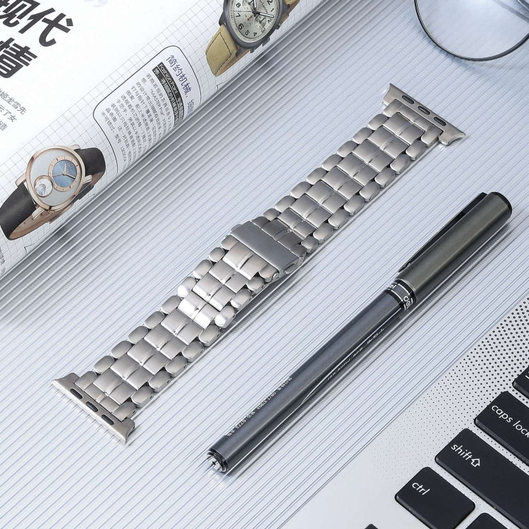 For Apple Watch Ultra 2 49mm Five Beads Titanium Steel Watch Band(Silver) - Watch Bands by PMC TechLife | Online Shopping South Africa | PMC TechLife