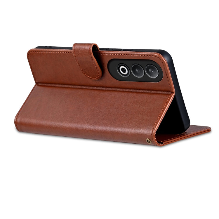 For OPPO K12 AZNS Sheepskin Texture Flip Leather Phone Case(Brown) - free shipping - PMC TechLife - Order now!