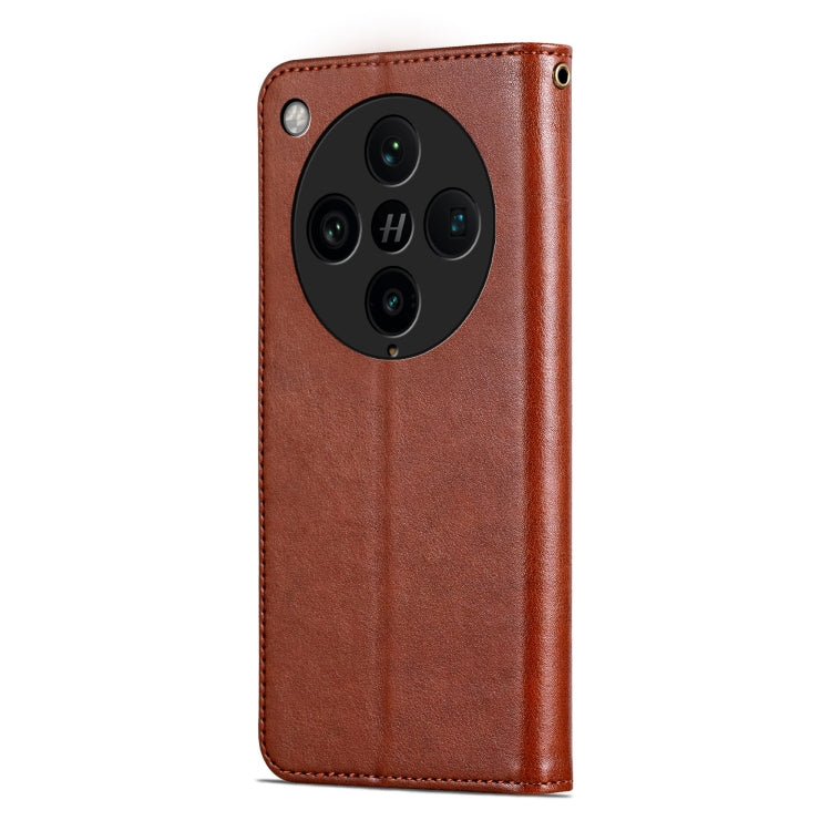 For OPPO Find X8 Pro AZNS Sheepskin Texture Flip Leather Phone Case(Brown) - free shipping - PMC Jewellery - Order now!