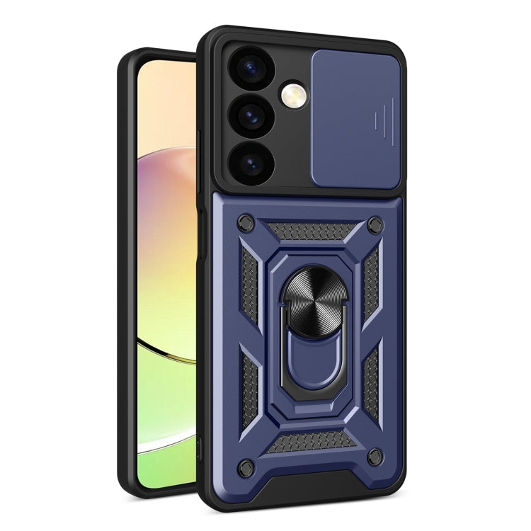 For Samsung Galaxy S24 5G Sliding Camera Cover Design TPU+PC Phone Case(Blue) - Galaxy S24 5G Cases by PMC TechLife | Online Shopping South Africa | PMC TechLife