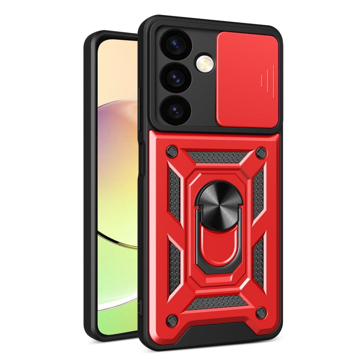 For Samsung Galaxy S24+ 5G Sliding Camera Cover Design TPU+PC Phone Case(Red) - Galaxy S24+ 5G Cases by PMC TechLife | Online Shopping South Africa | PMC TechLife