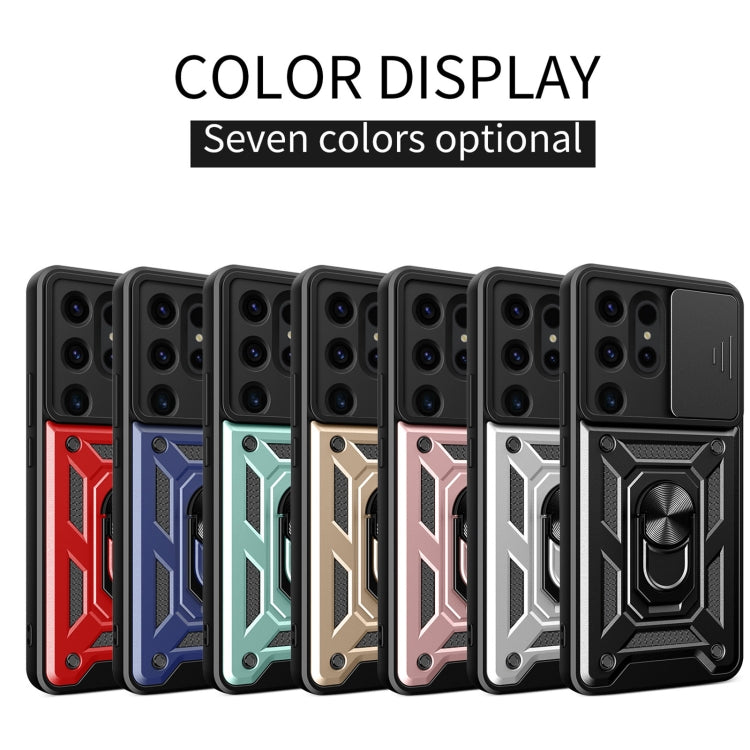 For Samsung Galaxy S24 Ultra 5G Sliding Camera Cover Design TPU+PC Phone Case(Silver) - Galaxy S24 Ultra 5G Cases by PMC TechLife | Online Shopping South Africa | PMC TechLife