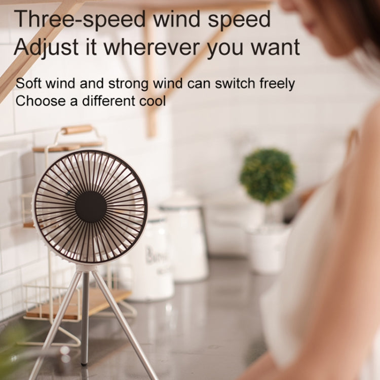 DQ213 4000mAh Outdoor Portable Camping Fan Tent Hanging Vertical Light(Black Grey) - Electric Fans by PMC TechLife | Online Shopping South Africa | PMC TechLife | Buy Now Pay Later Mobicred