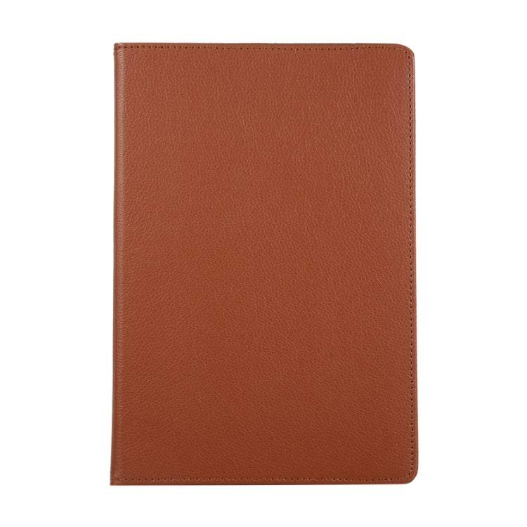 For Samsung Galaxy Tab S9+ / Tab S10+ Litchi Texture 360 Degrees Rotation Holder Leather Tablet Case(Brown) - free shipping - PMC Jewellery - Order now!