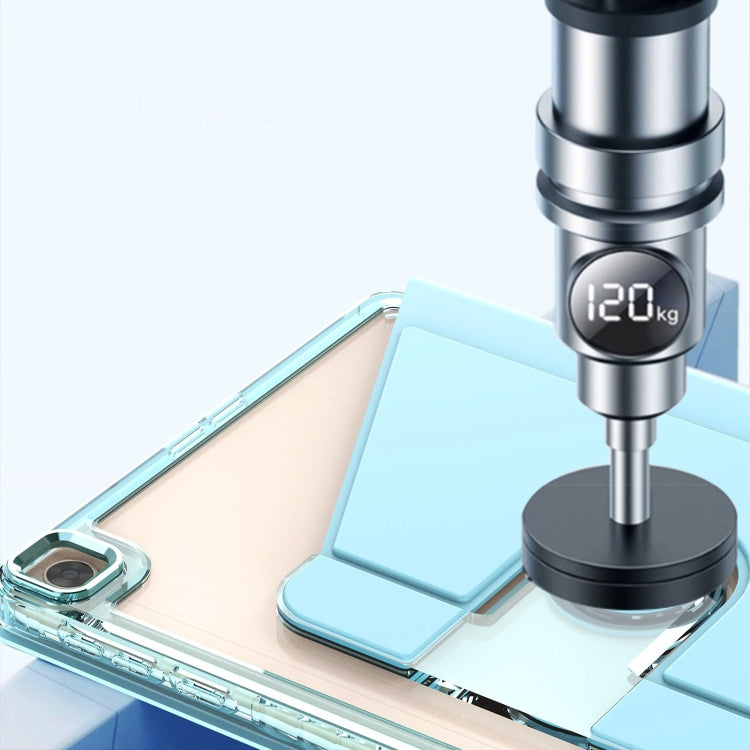 For Huawei MatePad T10 / T10S Clear 360 Rotation Stand Smart Leather Tablet Case(Baby Blue) - Huawei by PMC TechLife | Online Shopping South Africa | PMC TechLife | Buy Now Pay Later Mobicred