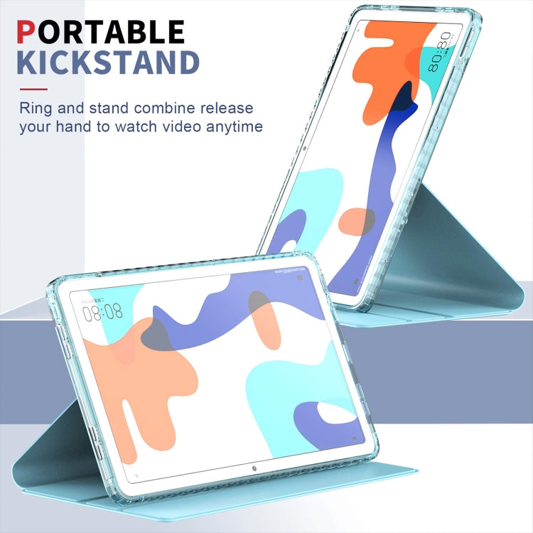 For Huawei MatePad 10.4 Clear 360 Rotation Stand Smart Leather Tablet Case(Black) - Huawei by PMC TechLife | Online Shopping South Africa | PMC TechLife | Buy Now Pay Later Mobicred