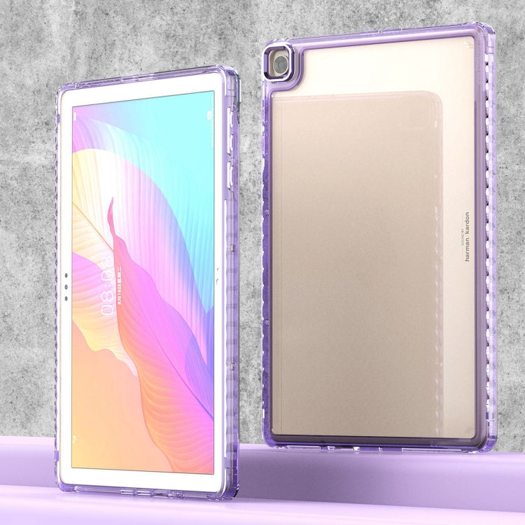 For Huawei MatePad T10 / T10S Clear Acrylic Shockproof Tablet Case(Purple) - Huawei by PMC TechLife | Online Shopping South Africa | PMC TechLife | Buy Now Pay Later Mobicred