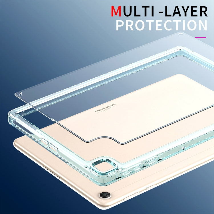 For Huawei MatePad T10 / T10S Clear Acrylic Shockproof Tablet Case(Black) - Huawei by PMC TechLife | Online Shopping South Africa | PMC TechLife | Buy Now Pay Later Mobicred