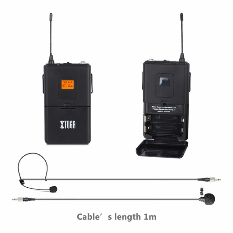 XTUGA A400-HB Professional 4-Channel UHF Wireless Microphone System with 2 Handheld & 2 Headset Microphone(AU Plug) - Microphone by XTUGA | Online Shopping South Africa | PMC TechLife | Buy Now Pay Later Mobicred