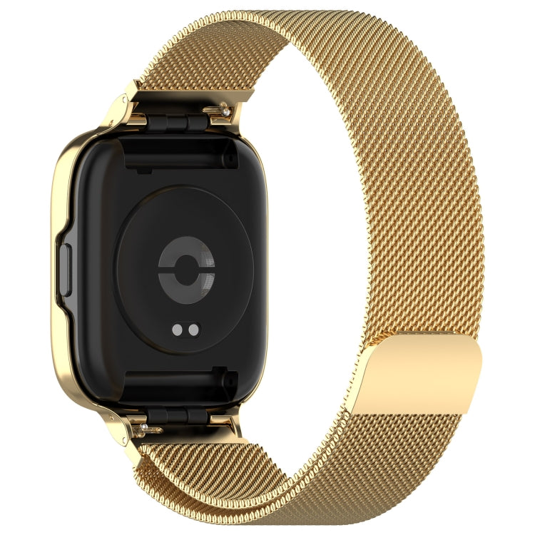 For Redmi Watch 3 Lite / Watch 3 Active 2 in 1 Milan Metal Watch Band with Watch Frame(Gold) - free shipping - PMC TechLife - Order now!