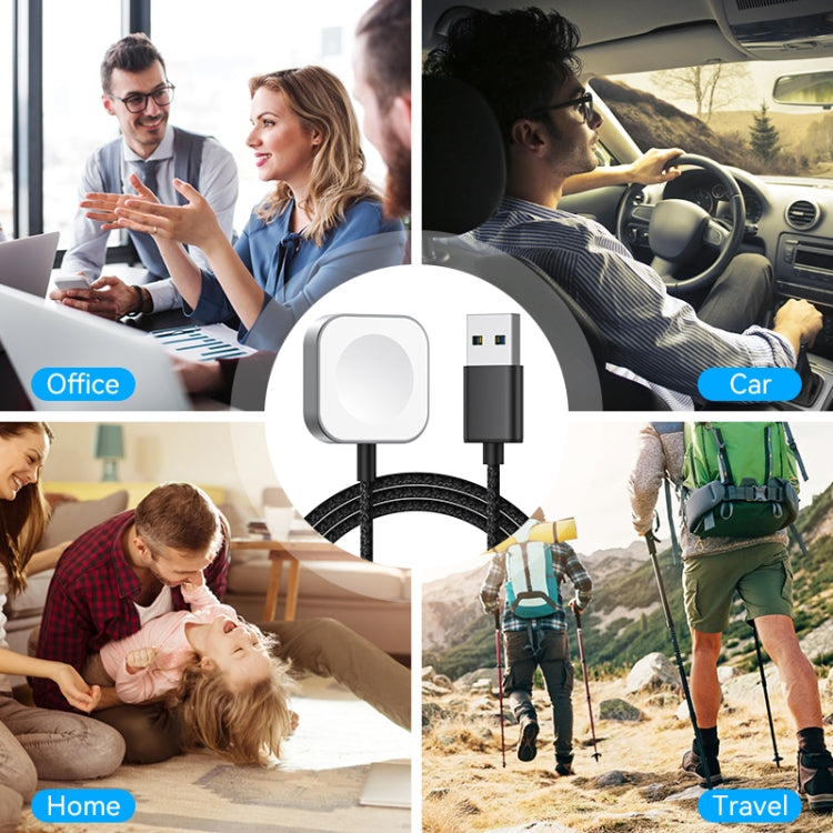 For Apple Watch USB Interface Magnetic Charger(Silver) - Charger / Holder by PMC TechLife | Online Shopping South Africa | PMC TechLife | Buy Now Pay Later Mobicred