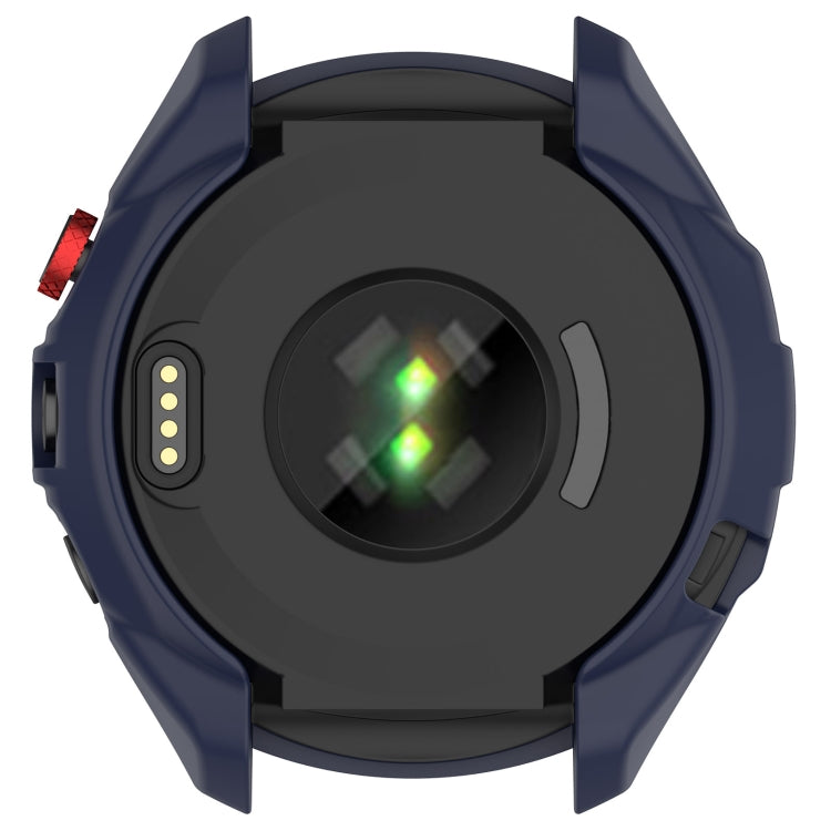 For Garmin Approach S70 47mm Armor Hollow Watch Protective Case(Midnight Blue) - Watch Cases by PMC TechLife | Online Shopping South Africa | PMC TechLife