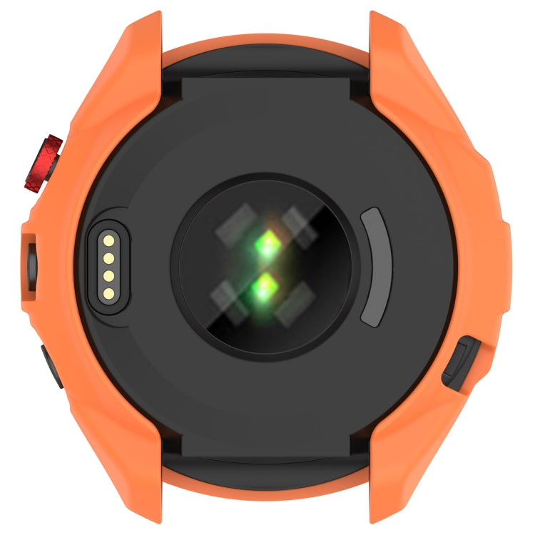 For Garmin Approach S70 42mm Armor Hollow Watch Protective Case(Orange) - Watch Cases by PMC TechLife | Online Shopping South Africa | PMC TechLife