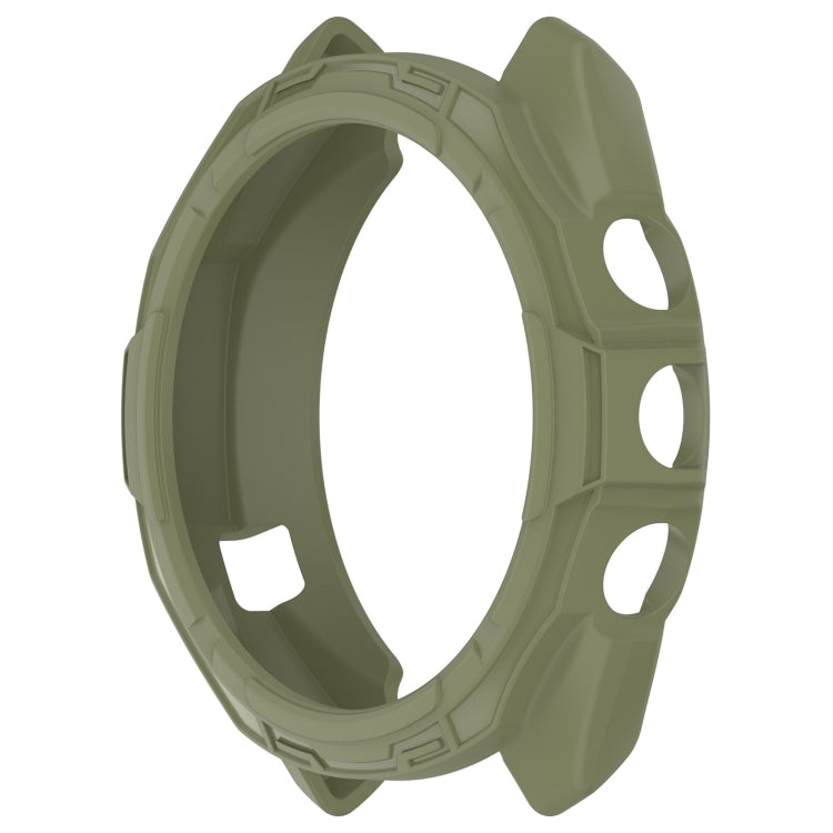 For Garmin Approach S70 42mm Armor Hollow Watch Protective Case(Green) - Watch Cases by PMC TechLife | Online Shopping South Africa | PMC TechLife
