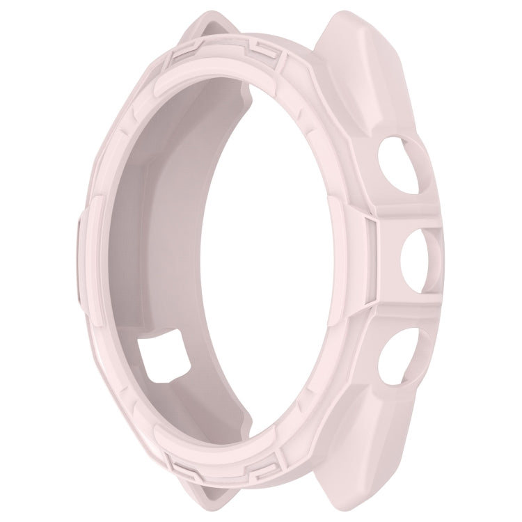 For Garmin Approach S70 42mm Armor Hollow Watch Protective Case(Light Pink) - Watch Cases by PMC TechLife | Online Shopping South Africa | PMC TechLife