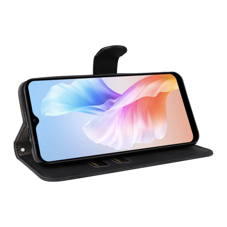 For Doogee X98 / X98 Pro Skin Feel Magnetic Flip Leather Phone Case(Black) - More Brand by PMC TechLife | Online Shopping South Africa | PMC TechLife | Buy Now Pay Later Mobicred