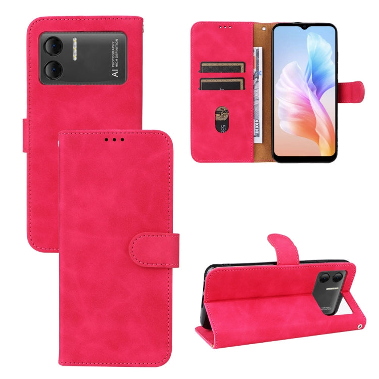 For Doogee X98 / X98 Pro Skin Feel Magnetic Flip Leather Phone Case(Rose Red) - free shipping - PMC TechLife - Order now!