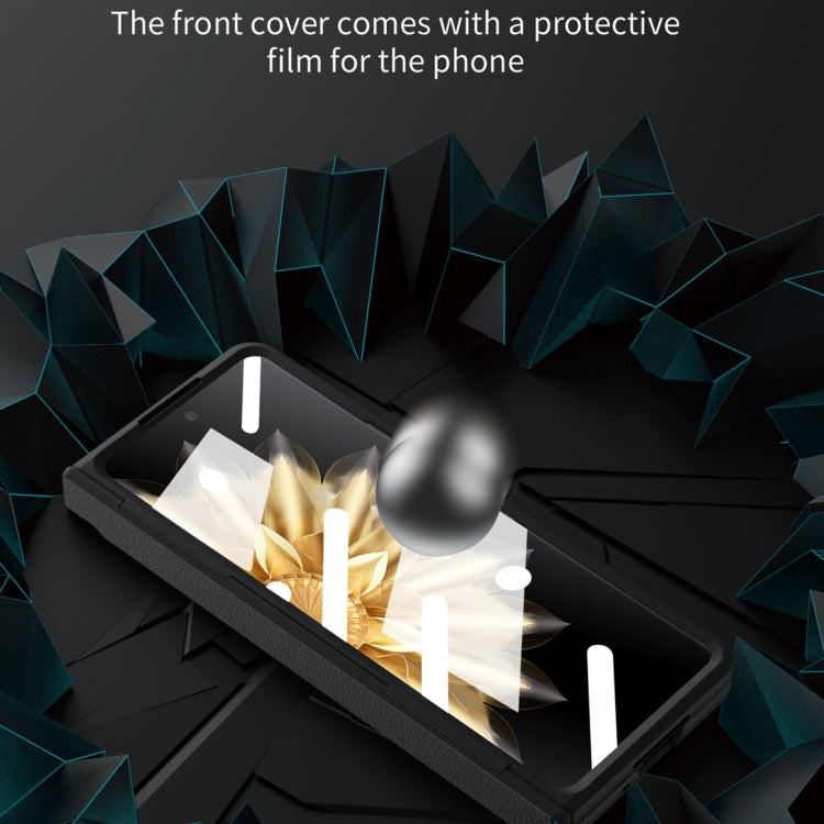 For Honor Magic V2 Shield Series Integrated Folding Phone Case(Gold) - Honor Cases by PMC TechLife | Online Shopping South Africa | PMC TechLife | Buy Now Pay Later Mobicred