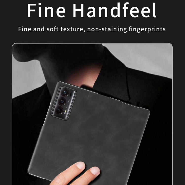 For Honor Magic V2 Celebrity Series Napa Texture Shockproof Phone Leather Case(Black) - Honor Cases by PMC TechLife | Online Shopping South Africa | PMC TechLife | Buy Now Pay Later Mobicred