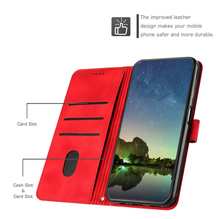 For Motorola Moto G Stylus 5G 2024 Dream Triangle Leather Phone Case with Lanyard(Red) - Motorola Cases by PMC Jewellery | Online Shopping South Africa | PMC Jewellery | Buy Now Pay Later Mobicred