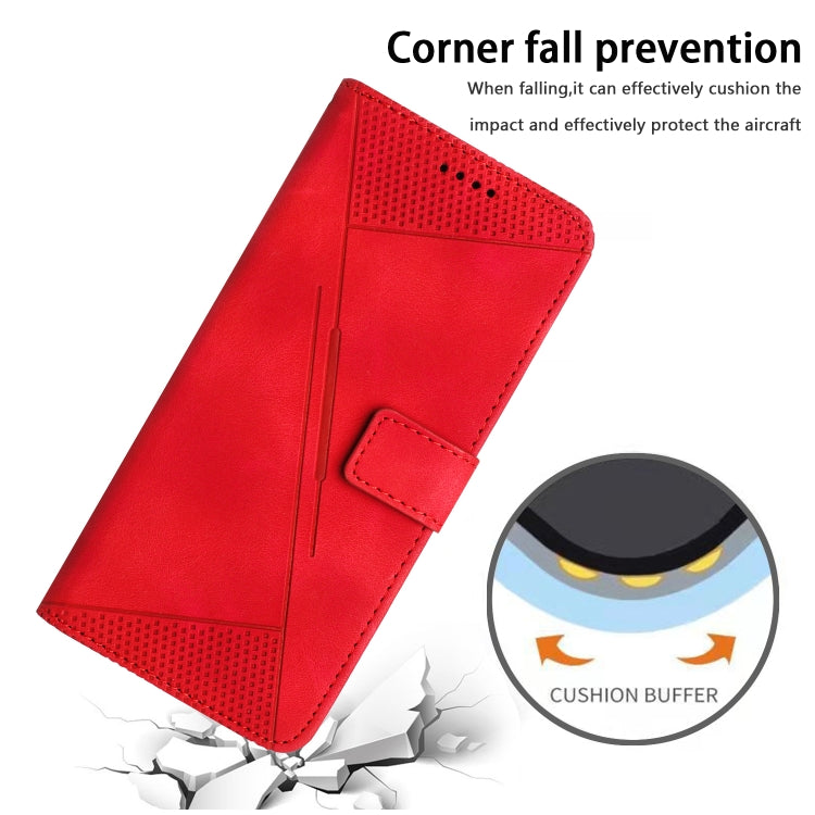For Motorola Moto G Stylus 5G 2024 Dream Triangle Leather Phone Case with Lanyard(Red) - Motorola Cases by PMC Jewellery | Online Shopping South Africa | PMC Jewellery | Buy Now Pay Later Mobicred