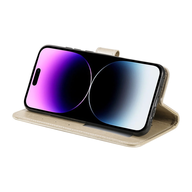 For iPhone 16 Pro Totem Flower Embossed Leather Phone Case(Gold) - iPhone 16 Pro Cases by PMC TechLife | Online Shopping South Africa | PMC TechLife | Buy Now Pay Later Mobicred