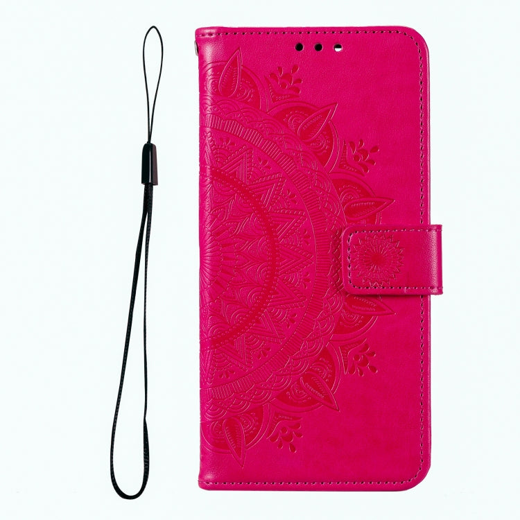 For iPhone 16 Plus Totem Flower Embossed Leather Phone Case(Red) - iPhone 16 Plus Cases by PMC TechLife | Online Shopping South Africa | PMC TechLife | Buy Now Pay Later Mobicred