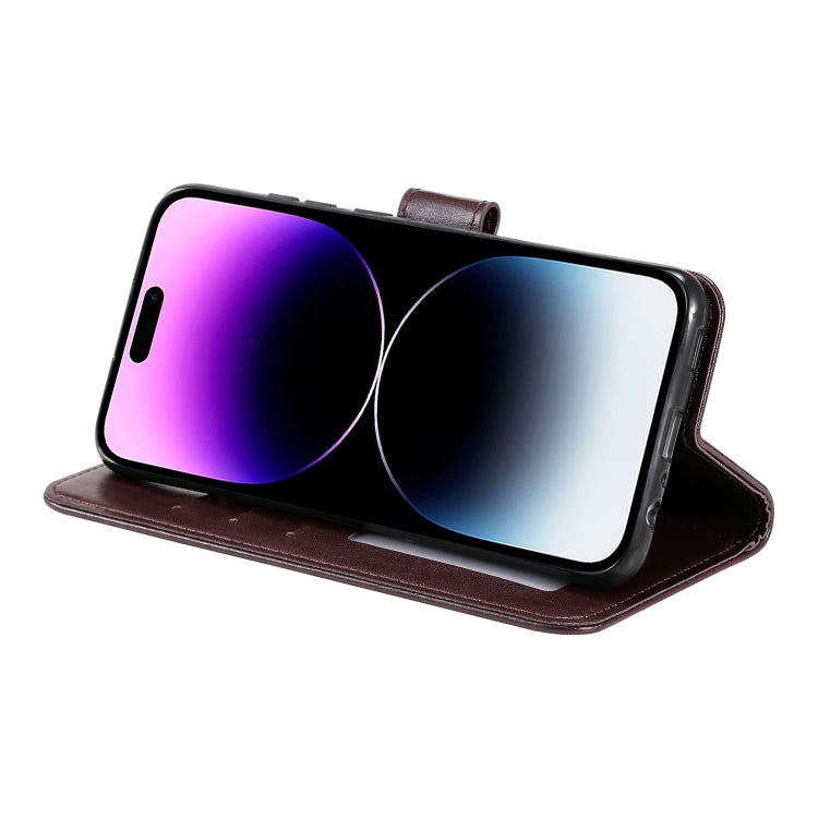 For iPhone 16 Plus Totem Flower Embossed Leather Phone Case(Brown) - iPhone 16 Plus Cases by PMC TechLife | Online Shopping South Africa | PMC TechLife | Buy Now Pay Later Mobicred