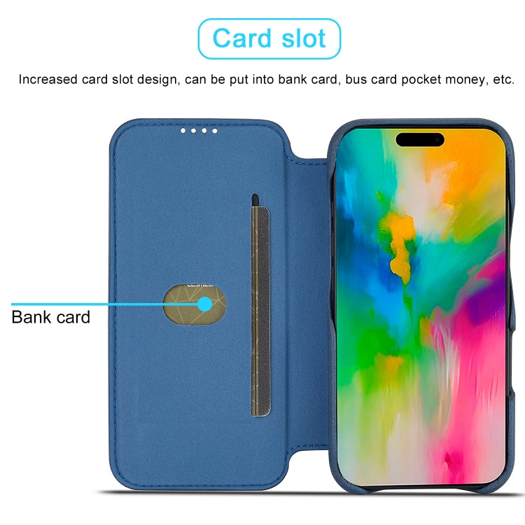 For iPhone 16 LC.IMEEKE Hon Ancient Series Flip Leather Phone Case(Blue) - iPhone 16 Cases by LC.IMEEKE | Online Shopping South Africa | PMC TechLife | Buy Now Pay Later Mobicred