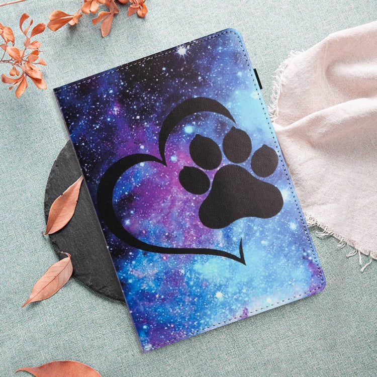 For iPad Pro 11 2024 Sewing Litchi Texture Smart Leather Tablet Case(Footprint) - iPad Pro 11 2024 Cases by PMC TechLife | Online Shopping South Africa | PMC TechLife | Buy Now Pay Later Mobicred