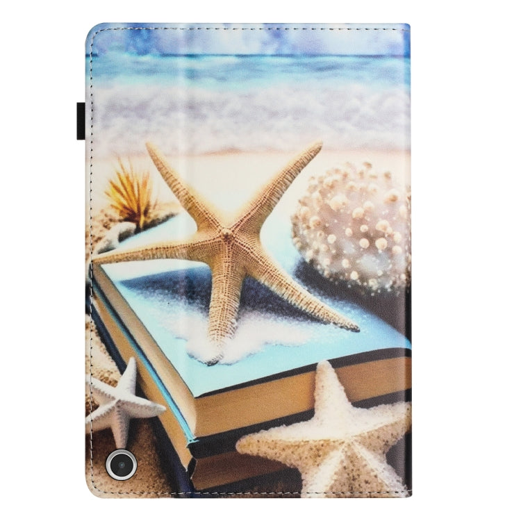 For Amazon Kindle Fire Max 11 2023 Sewing Litchi Texture Smart Leather Tablet Case(Starfish) - Amazon by PMC TechLife | Online Shopping South Africa | PMC TechLife | Buy Now Pay Later Mobicred