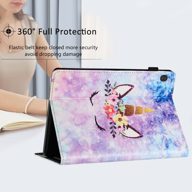 For Lenovo Tab M10 Sewing Litchi Texture Smart Leather Tablet Case(Smiling Face) - Lenovo by PMC TechLife | Online Shopping South Africa | PMC TechLife | Buy Now Pay Later Mobicred