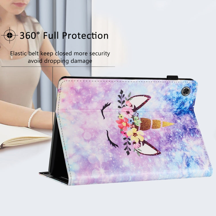 For Lenovo Tab M10 Gen 3 Sewing Litchi Texture Smart Leather Tablet Case(Smiling Face) - Lenovo by PMC TechLife | Online Shopping South Africa | PMC TechLife | Buy Now Pay Later Mobicred