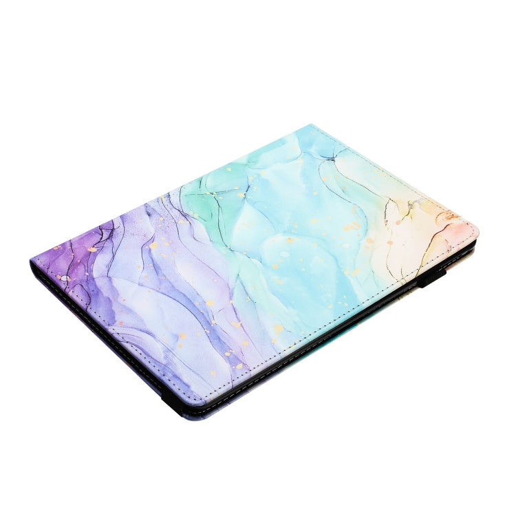 For Lenovo M10 Plus Sewing Litchi Texture Smart Leather Tablet Case(Oil Painting) - Lenovo by PMC TechLife | Online Shopping South Africa | PMC TechLife | Buy Now Pay Later Mobicred