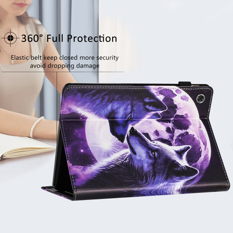 For Lenovo M10 Plus Sewing Litchi Texture Smart Leather Tablet Case(Wolf) - free shipping - PMC TechLife - Order now!