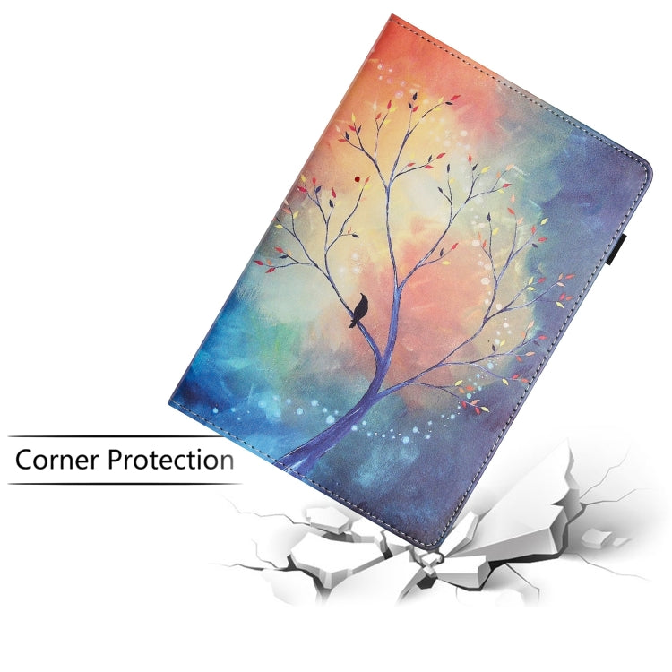 For Lenovo Tab P11 Sewing Litchi Texture Smart Leather Tablet Case(Oil Painting Tree) - Lenovo by PMC TechLife | Online Shopping South Africa | PMC TechLife | Buy Now Pay Later Mobicred