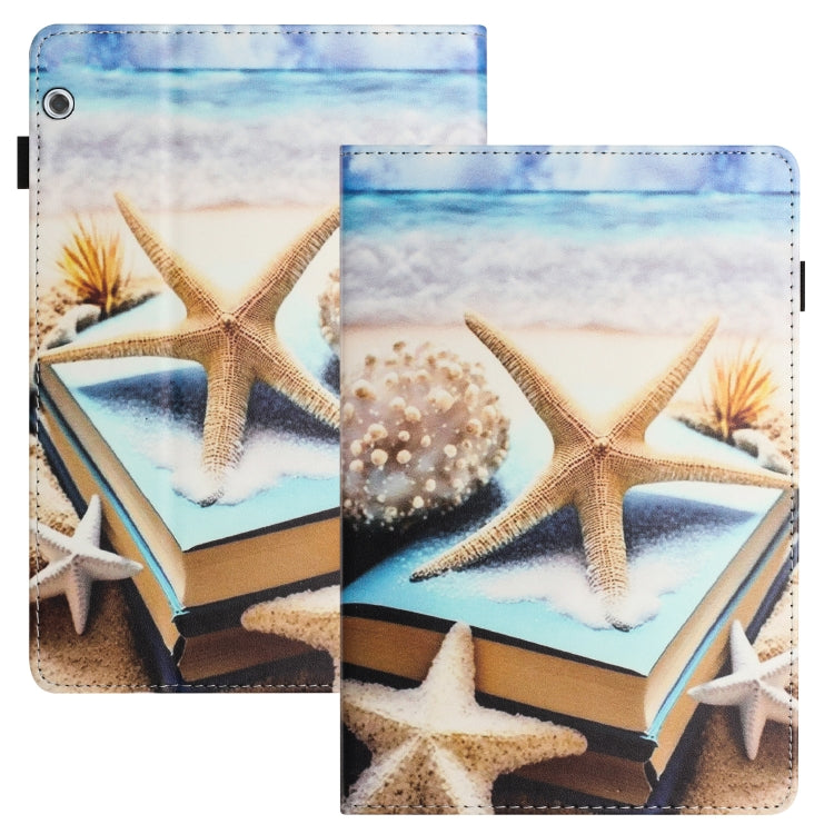 For Huawei MediaPad T3 10 Sewing Litchi Texture Smart Leather Tablet Case(Starfish) - Huawei by PMC TechLife | Online Shopping South Africa | PMC TechLife | Buy Now Pay Later Mobicred