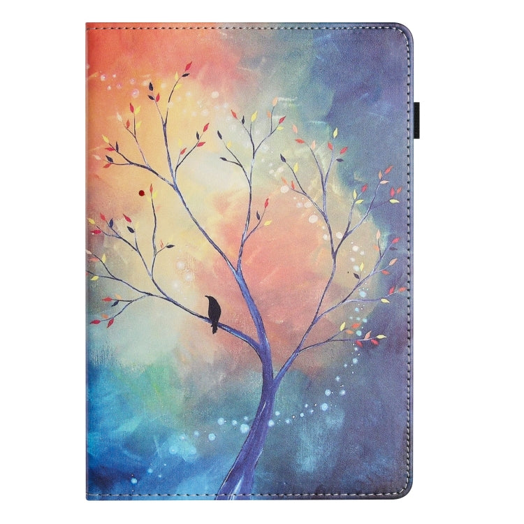 For Huawei MediaPad T5 10 Sewing Litchi Texture Smart Leather Tablet Case(Oil Painting Tree) - Huawei by PMC TechLife | Online Shopping South Africa | PMC TechLife | Buy Now Pay Later Mobicred